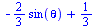 `+`(`-`(`*`(`/`(2, 3), `*`(sin(theta)))), `/`(1, 3))